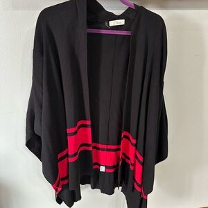 Elan Black and Red Cardigan